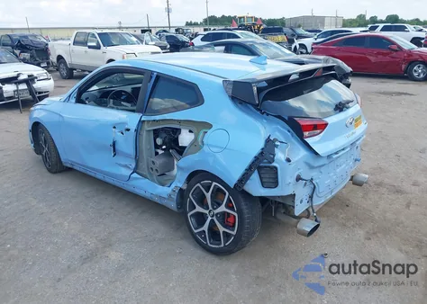2019 Hyundai Veloster N z USA, uszkodzony, nr VIN KMHT36AH1KU001466